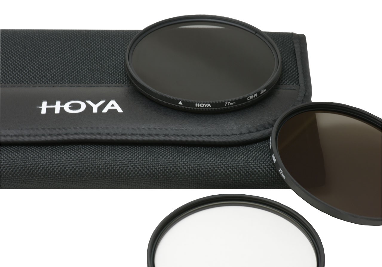 Hoya Digital Filter Kit II 37mm Polfilter Filtertasche ND-Filter UV-Filter 