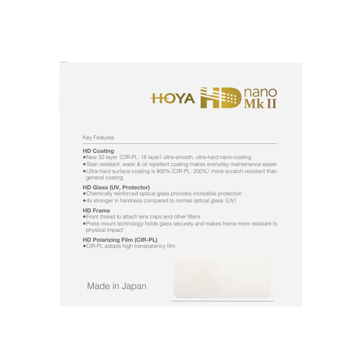 HOYA | HD nano Mk II UV