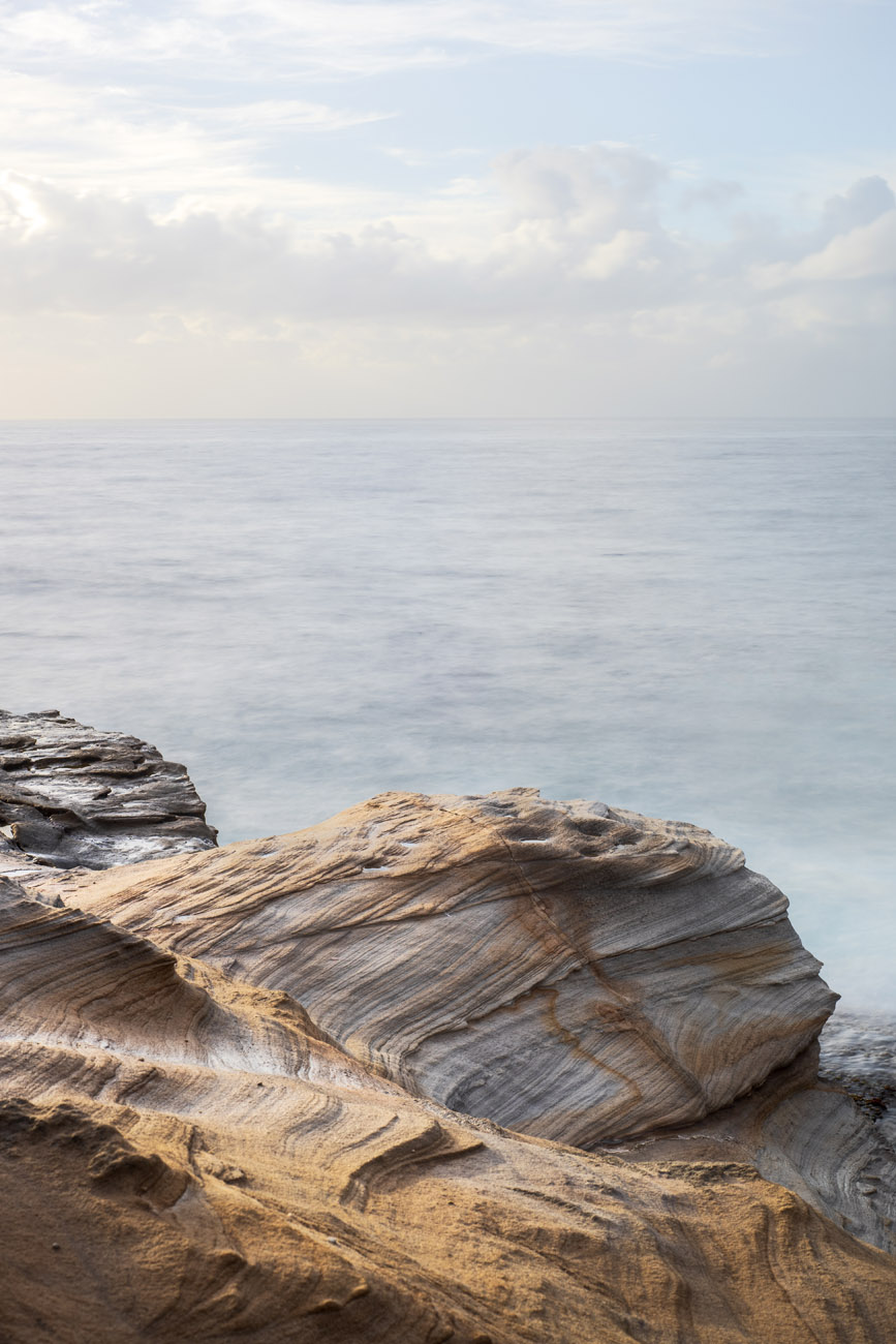 Nikon D750, Nikon 50/1.8, f/11, 4 sec, ISO100, HOYA ND400. In this one, I wanted to keep a bit of the textures, so it's just four seconds. Also, I'm shooting almost against the sun, so the water and the sky were really bright.